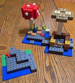 2017 LEGO MINECRAFT MUSHROOM ISLAND SET #21129, COMPLETE
