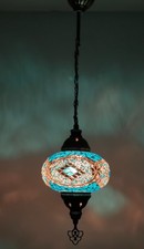 Turkish Moroccan Glass Mosaic Hanging Lamp Ceiling Light Chandeliers