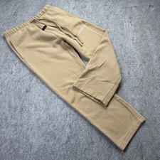 Fear of God Essentials Sweatpants Men S Beige Khaki Fleece Open Hem 27"
