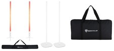Rockville 2x ROCK SABER White Wireless DMX DJ Battery Tube Lights Stands Bag