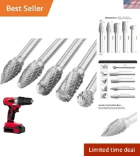 High Hardness 5Pcs Tungsten Carbide Rotary Burr Set - For All Your DIY Projects