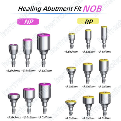 Dental Healing Cap Abutment RP/NP Compatible Nobel Active  3.6  5.0  6.0