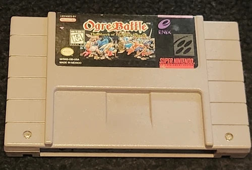 Ogre Battle March of the Black Queen SNES Authentic