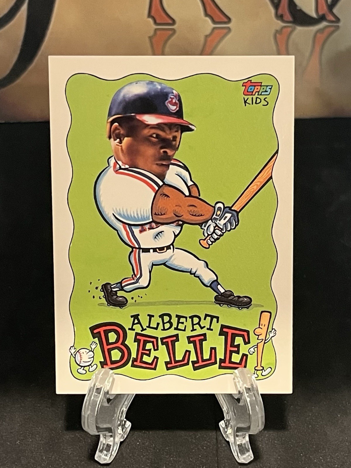 1992 Topps Kids Albert Belle #73 Cleveland Indians