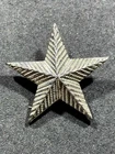 WW2 WWII Military US Army Brigadier General Star Collar Insignia Pin STERLING