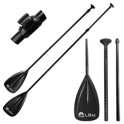 LBW Paddle Board Paddle, Adjustable 3-Pieces SUP Paddle, Aluminium Alloy Floatin