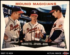 1960 Topps #230 Lew Burdette Mound Magicians Braves HALL-OF-FAME 7 - NM