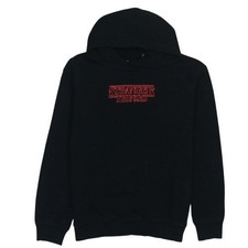 H&M Girls Black Stranger Things Pullover Hoodie 13-14 Years