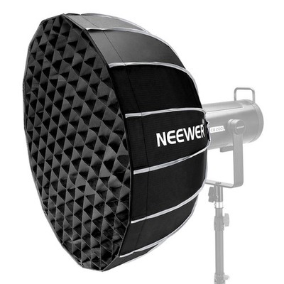NEEWER 33.5''/85cm Softbox Parabolic Hexadecagon，Quick Setup/Fold Like Umbrella