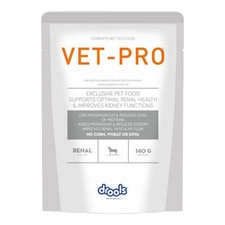 Drools VetPro Alimento Húmedo Renal para Perros, Apoyo a la Salud Renal, 140g, Pack de 5