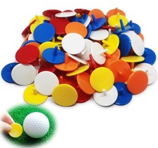 Golf Ball Markers 50 100 pcs Plastic Position Ball Marker Quarter Size 0.94 i...