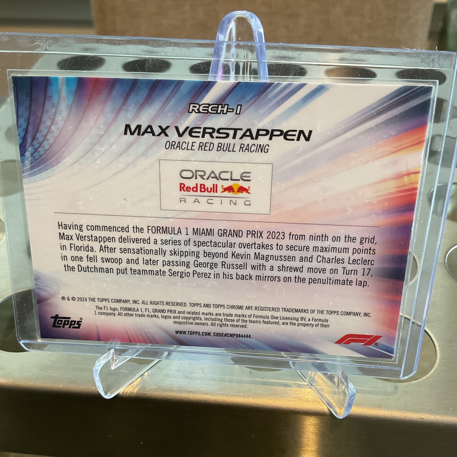 Topps Chrome / Logofractor F1 Max Verstappen Refractors view 5