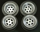 CHROME DE Racing Gambler Sprint Car Wheels Set of 4 Front & Rear from Rotor Ron