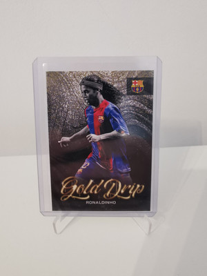 Topps Barcelona Team Set 22/23 # Ronaldinho # Gold Drip # 49