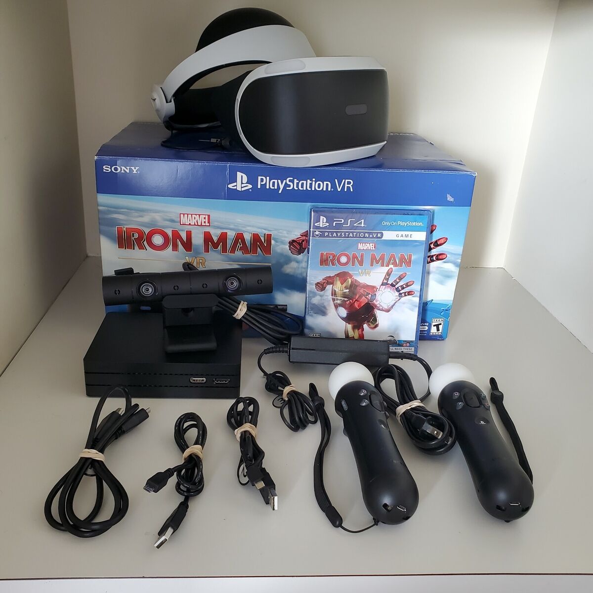 Newest PlayStation VR Iron Man PSVR PS4 Headset + Camera + Controllers  Bundle