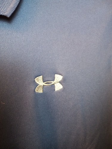 Under Armour Grey And Blue Performance Heatgear Shortsleeve Polo Size M Bundle - Picture 7 of 10