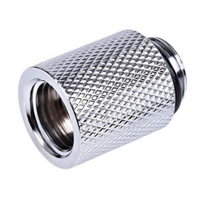 Alphacool HF G1/4'' Male to Female Extender Fitting, 20mm, Chrome