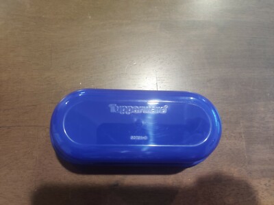 NEW!! Tupperware Butter Dish & Lid Indigo Blue Holds One Stick 
