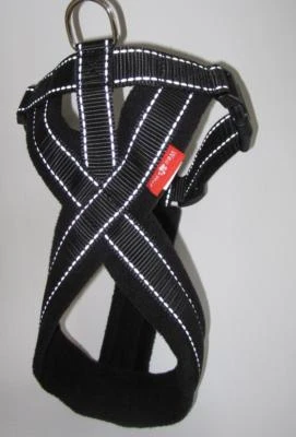 WAUWUF Hunde Premium Geschirr Fleece Komfort Brustgeschirr Reflektierend L - XL 64-80cm