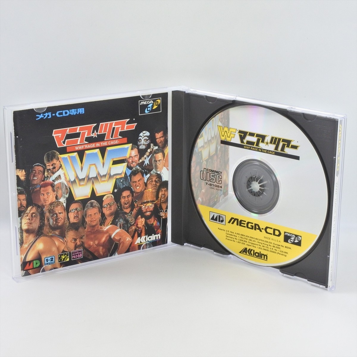 WWF MANIA TOUR Rage in the Cage Sega Mega CD 3274 mcd | eBay