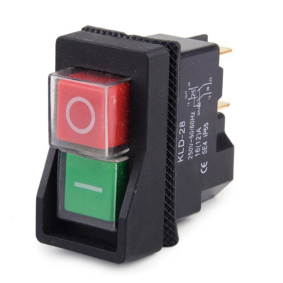250V IP55 KJD17 KLD28 4 Pin Start Stop On Off Switch Fit for Workshop ...