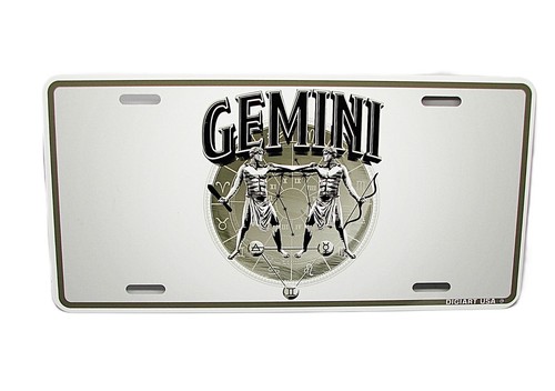 ZODIAC GEMINI HOROSCOPE ASTROLOGY METAL CAR NOVELTY LICENSE PLATE AUTO TAG - Bild 10 von 15