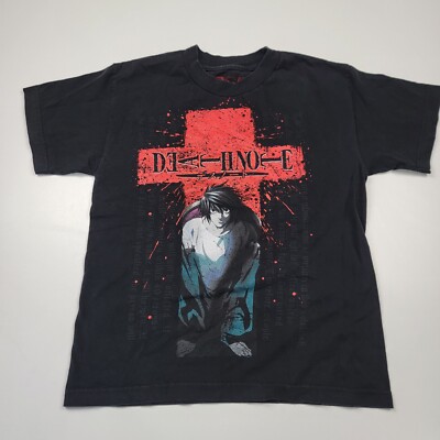 Y2k Death Note Japanese Anime Manga T Shirt Size XS Large Graphic