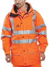 Image of BEESWIFT CARNOUSTIE HI-VIS JACKET ORANGE XXXXXL