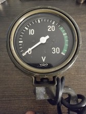  VINTAGE ARMY MILITARY VDO VOLTMETER GAUGE.