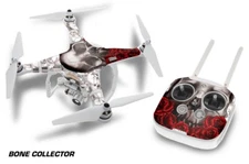 DJI Phantom 3 Drone Wrap RC Quadcopter Decal Sticker Custom Skin Accessory BONES