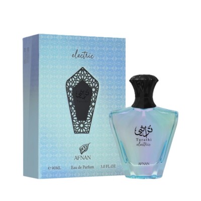 TURATHI ELECTRIC by AFNAN 3.0 FL OZ / 90 ML EAU DE PARFUM SPRAY - NEW