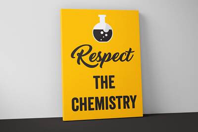 Respect The Chemistry Canvas Print - Teacher Classroom Wall Art