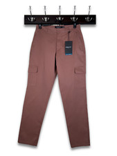 Kenneth Cole NY Techni-Cole™ The Cotton Stretch Cargo Pant Red Clay NWT $79