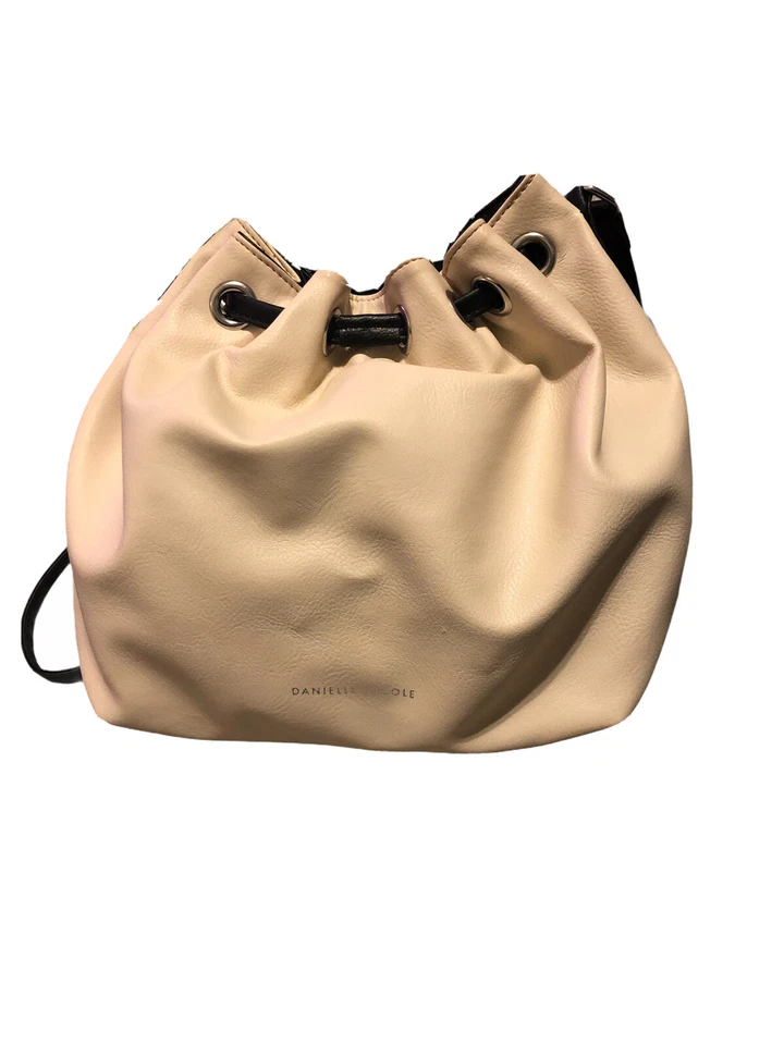 Danielle Nicole Vegan Leather Bucket Bag Colorblock Crossbody - Image 2 of 4