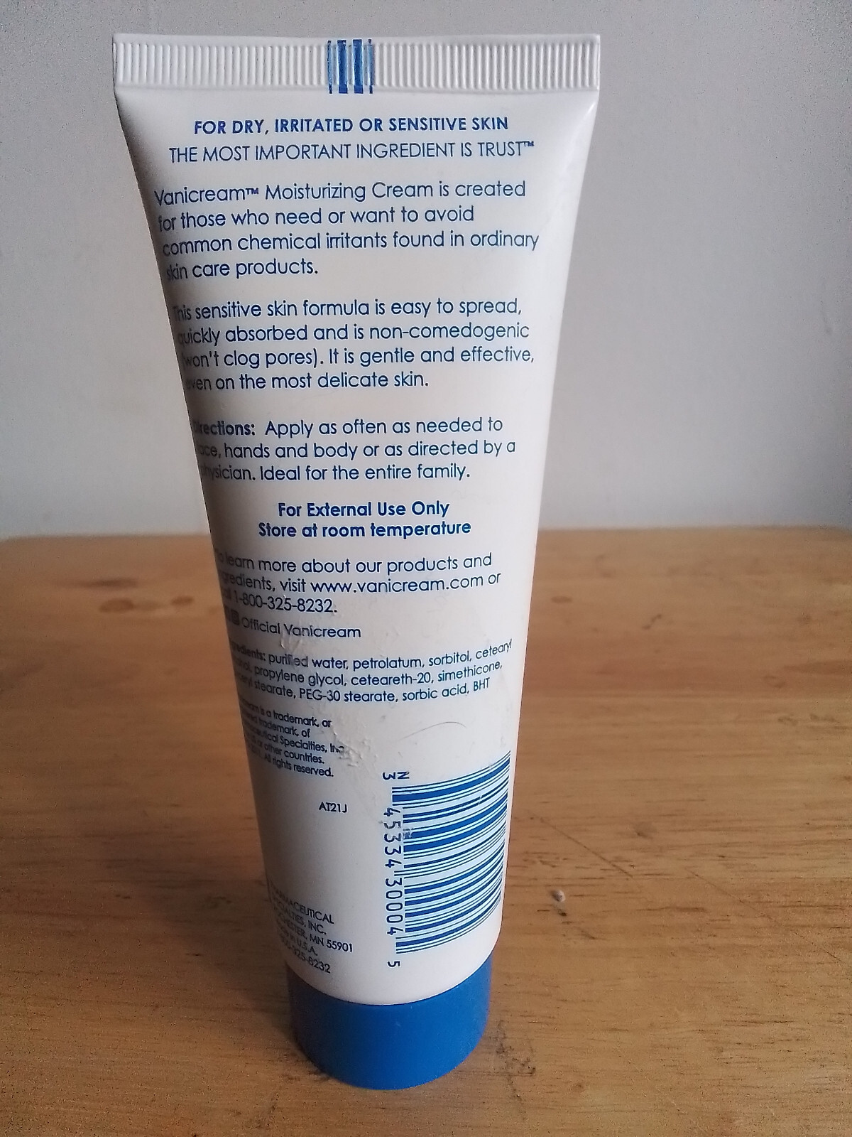 Vanicream Moisturizing Skin Cream for Sensitive Skin 4 oz