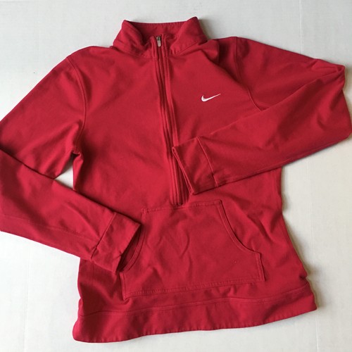 Nike Womens S Mock Neck 3/4 Front Zip 