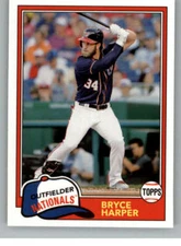2018 Topps Archives #300 Bryce Harper Washington Nationals