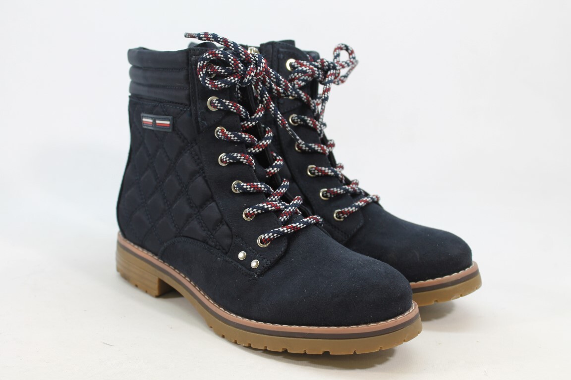 tommy hilfiger navy boots