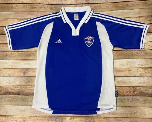 Maillot De Foot Serbie & Monténégro 2006-07 Lotto - Taille L, Joueur Kezman #8, Occasion En Très Bon état