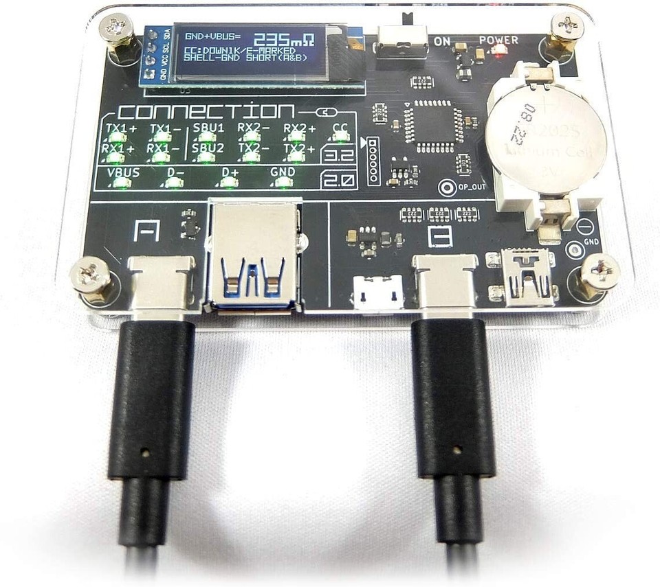 BitTradeOne [ADUSBCIM] USB CABLE CHECKER 2 Verification device to check ...