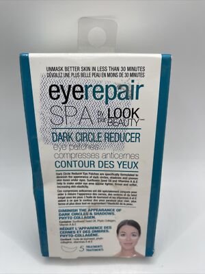 Eye Repair Spa Dark Circle Reducer Eye Patches 5 Treatments - NEW AS SHOWN