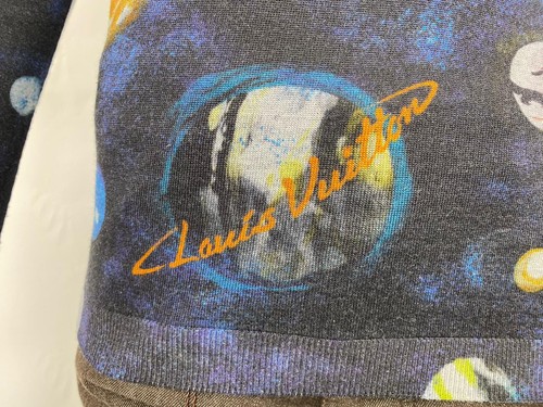 Louis Vuitton Men's Blue Garment Front Planets Crewneck Size L - Picture 5 of 15