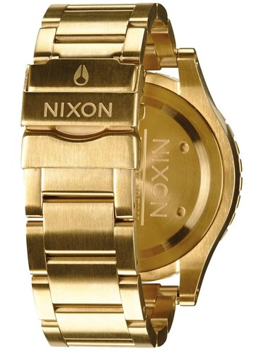NEW Authentic Nixon 48-20 Chrono All Gold Dial Men's Designer Watch A486-502 - Picture 4 of 4
