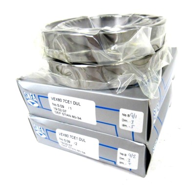 NEW SNFA VEX80 7CE1 DUL SUPER PRECISION BEARING SET VEX807CE1DUL