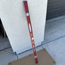 Vintage Stanley Bubble Level 48" No. 42-480 Aluminum Edges 4ft Made In USA