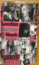 Y2K Newspaper Print VTG Pencil Skirt Office Siren Indie Sleaze Editorial Sz M