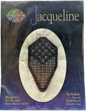Margery's Jacqueline Beaded Needlepoint Brooch & Scissor Case - Pattern Only!