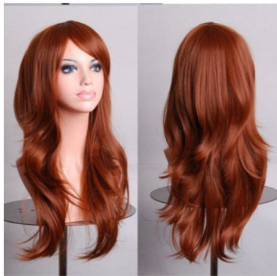cos long volume animation cosplay color European and American wig gold explosive