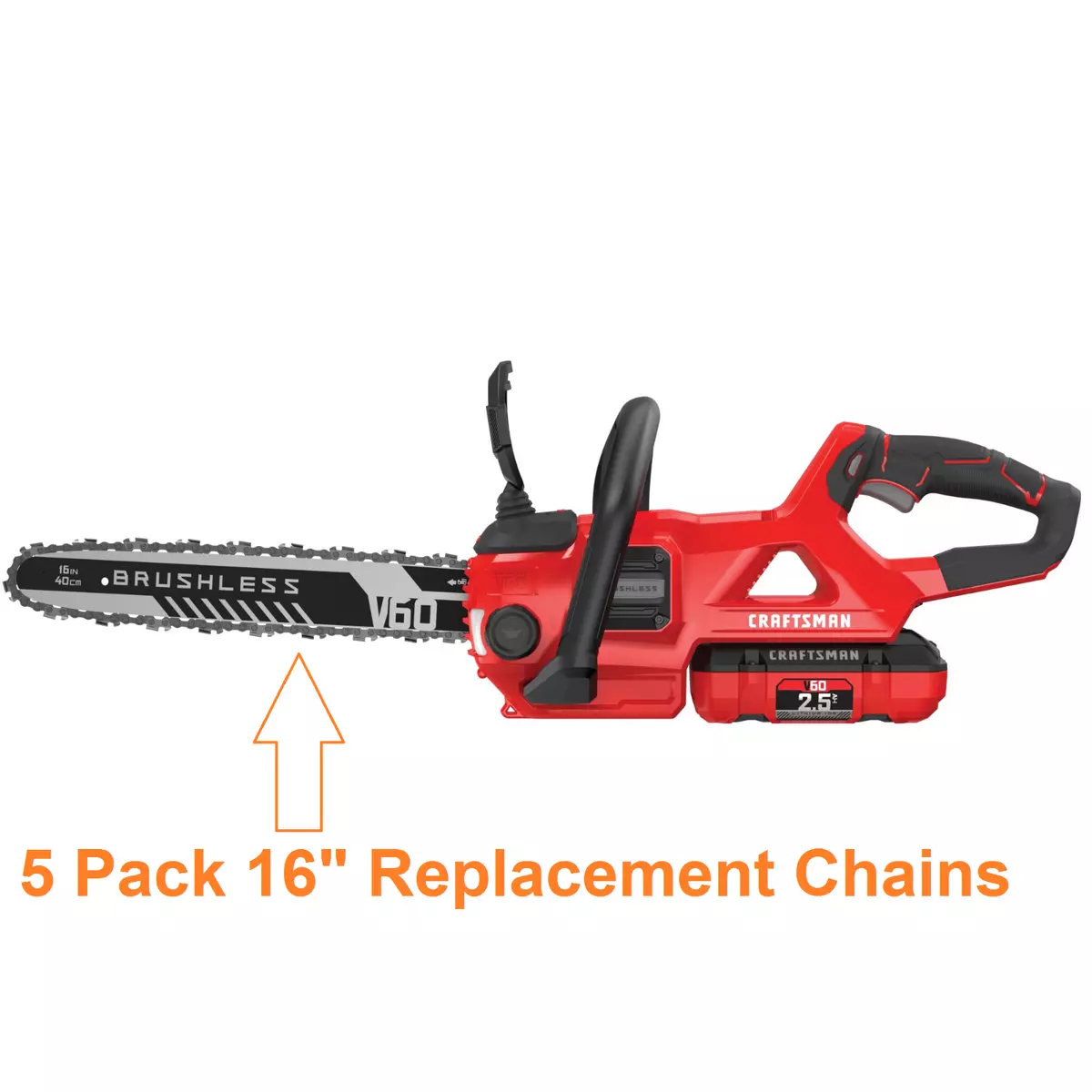Craftsman v60 chainsaw chain replacement clearance