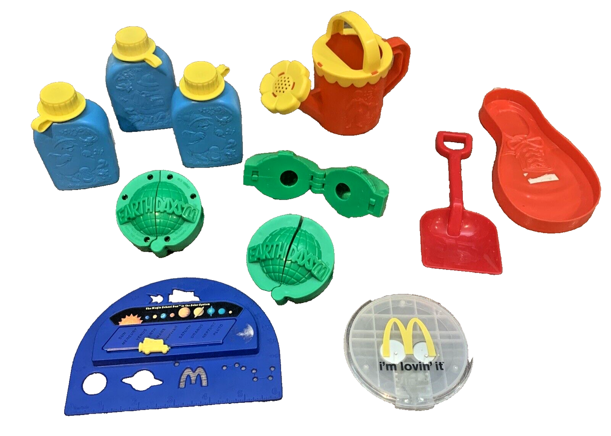 レドラプラスチック スクルージ・マグダック ソフビ ビンテージ スクル hAS2 VTG 90s McDonald's Happy Meal Toys Earth Day Green Globe